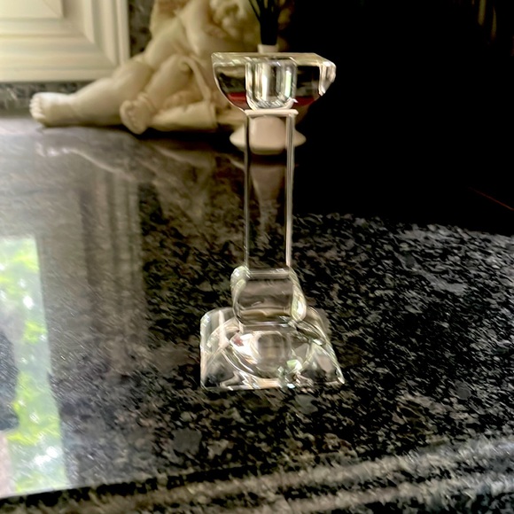 Crystal candlestick holder - Picture 1 of 2